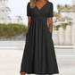 👗💙  LIMITED-TIME 50% OFF‼️✨ Women’s V-Neck Short Sleeve Long Dress 🌸 Elegant Flowing Fit, Comfortable Fabric & Effortless Everyday Style