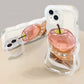 Apple Pattern Transparent Phone Case for iphone 16/15/14/13/12/11 Series