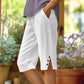 💗LAST DAY SALE 60% OFF⚡50K+ SOLD💕Women's Casual Solid Color Pocket Capri Pants