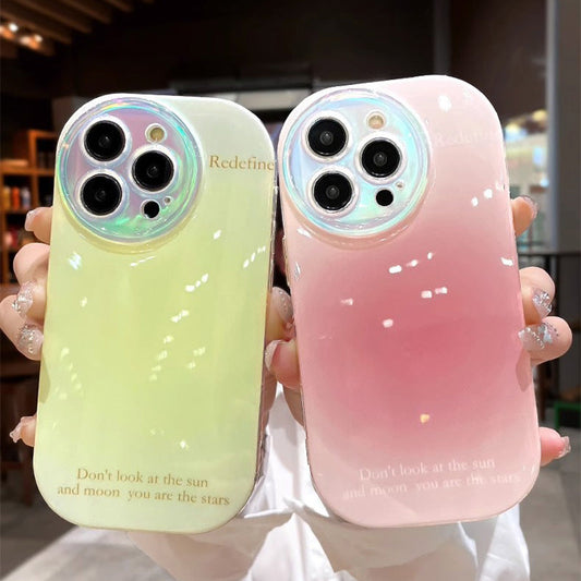 Bright Color Gradient Full-Coverage Drop-Proof Phone Case for iPhone