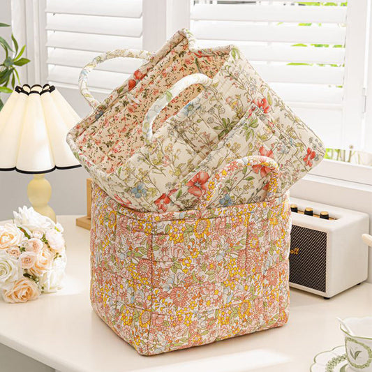 ✨2026 Hot Sale 49%OFF⌛Portable Floral Fabric Storage Basket