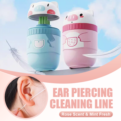 Compact Ear Piercing Cleaning Floss
