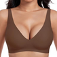 🤗No More Underwire Discomfort! 😎Deep V Push - up Bra – Seamless & Wirefree✨