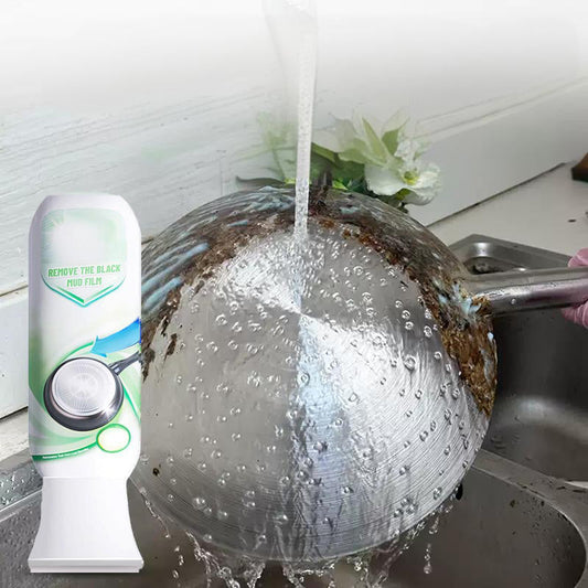 ⏳Limited-time 50% off⏰Burnt Residue Remover Mud Film - Dissolves Stubborn Carbonized Grease in 5 Mins, Non-Toxic & No Scrubbing Needed 🍳📦