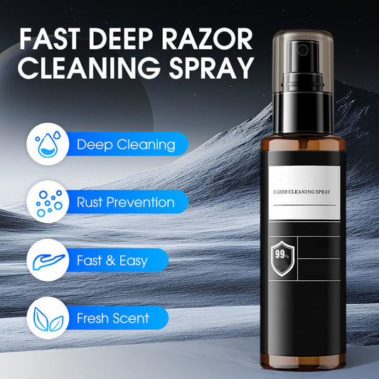 💥 BUY 2 GET 1 FREE! 🔥 Fast Deep Razor Cleaning Spray – Essential for All Men in 2026 🎁✨