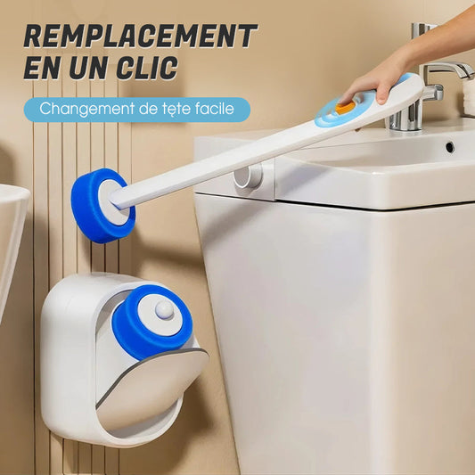 Disposable toilet brush with replaceable head success