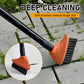 3 in 1 Weed Brush Garden Outdoor Patio Weeding Broom for Clearing Paths and Driveways Set Tool - Wire Brush Broom