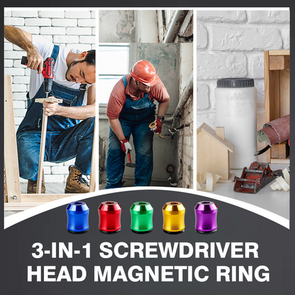 🛠️Final 3 hours Buy 1 Get 1 Free!! 🛠️ 3-in-1 Screwdriver Head Magnetic Ring