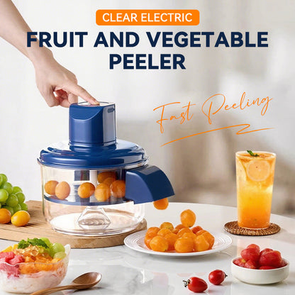 🎅 Christmas Sale: 50% Off Transparent Electric Fruit & Vegetable Peeler! ⏳ Limited Time!