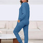Women's V-Neck Waffle Sleepwear Set