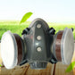 Activated Carbon Anti-Dust Double Tank Gas Mask