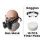 Activated Carbon Anti-Dust Double Tank Gas Mask