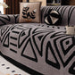🛋️50% OFF NOW! Soft Plush Non‑Slip Couch Cover‑Thick Striped Sofa Throw Cover, Cozy Winter‑Friendly Furniture Protector for Living Room, Anti‑Slip Universal Sofa Slipcover