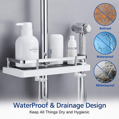 🎅Hot Sale 50% OFF!!🎁Bathroom Pole Shower Storage Rack Holder🔥