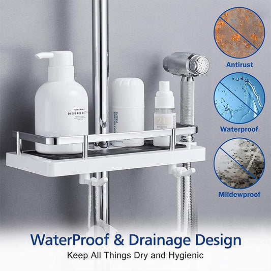 🎅Hot Sale 50% OFF!!🎁Bathroom Pole Shower Storage Rack Holder🔥