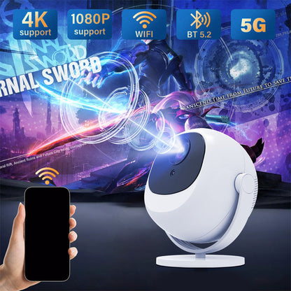 📽️ 65% OFF FLASH SALE ! ⚡ 360° Portable Smart HD Projector – 360° Rotatable Projection, Crisp HD Imaging, Wireless Connection & Ultra-Compact 🎬