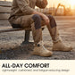 Winter Waterproof Steel Toe Work Boots for Men