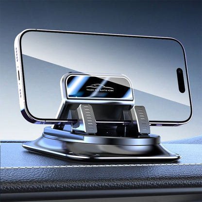 Car phone holder 360 degree rotation, suitablefor car navigation in-car dashboard, horizontaland vertica screen adjustment angle,suctioncup fixed non-slip mobile phone holdersuitable for iPhone and Android
