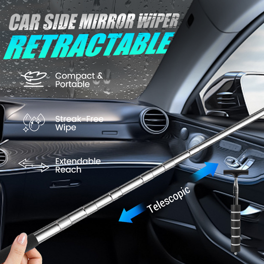 Retractable Car Side Mirror Wiper