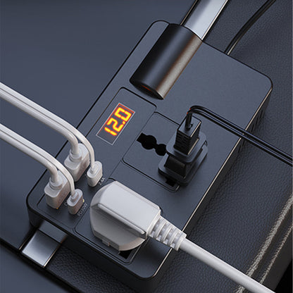 🏆 Last Day Special Price £14.99 !📢📢50%  OFF !! ⏰🔋Portable Car Inverter 12V/24V to 220V with Digital Display
