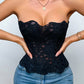 Women's Lace Up Shapewear Tube Top
