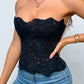 Women's Lace Up Shapewear Tube Top