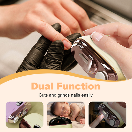 💗LAST DAY SALE 60% OFF⚡50K+ SOLD💕🌟2-in-1 Safe Electric Nail Clipper