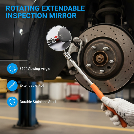 360° Rotating Extendable Vehicle Inspection Mirror