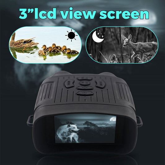 Night Vision Goggles, 2.5k Binoculars with Camera, 4.3-Inch HD Display, 7-Level Infrared, 6x Digital Zoom, 2000mah Battery