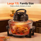 Ninja CRISPi Portable Air Fryer, 3.8L, 4-in-1: Air Fry, Roast, Keep Warm, Recrisp, Space Saving Compact Design, 6 Portions, 2x Removable Glass Containers & Lids, 1700W,