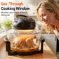 Ninja CRISPi Portable Air Fryer, 3.8L, 4-in-1: Air Fry, Roast, Keep Warm, Recrisp, Space Saving Compact Design, 6 Portions, 2x Removable Glass Containers & Lids, 1700W,