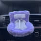 Suitable for Labubu Doll Seats, Cute Plush Car Doll Seat Cushion, Cute Doll Car Air Vent Decoration, Car Interior Decoration Accessories for Women & Girls