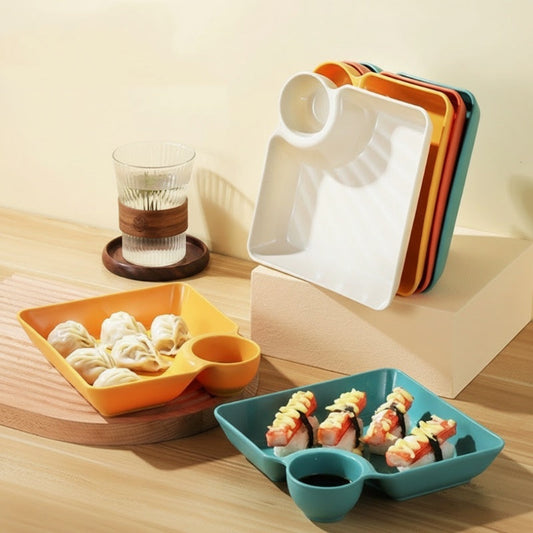📢📢60%  OFF !!! ⏰Snack and Appetizer Plate with Sauce Holder