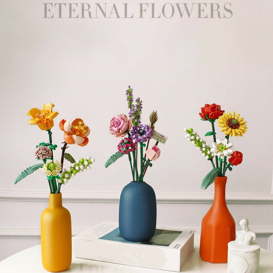 Flower Bouquet Building Block Set