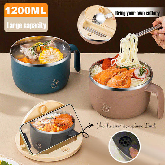 🍲50% OFF!🍜304 Stainless Steel Insulated Ramen Bowl🔥