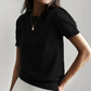 📢 📢New arrival 50% OFF！💥Women's Crew Neck Short Sleeve Knit Top