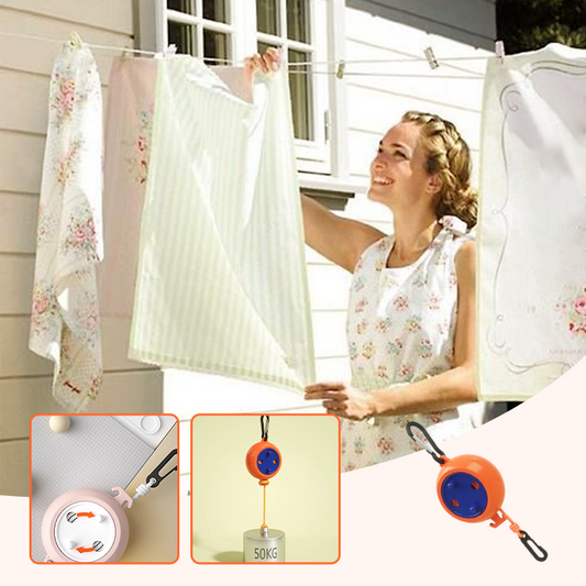 😍Just £5.74!😍Portable travel clothesline for hanging up laundry