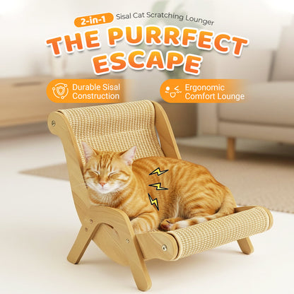 2-in-1 Sisal Cat Scratching Lounger