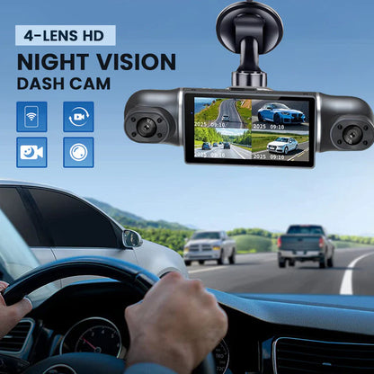 🔥2026 HOT SALE💞50K+ SOLD!📹🚗360° Eagle Eye Parking Camera – All-round view, no blind spots. 1080P HD, loop recording. Park with confidence. 🛡️🌙
