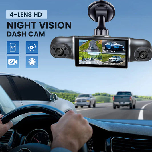 🔥2026 HOT SALE💞50K+ SOLD!📹🚗360° Eagle Eye Parking Camera – All-round view, no blind spots. 1080P HD, loop recording. Park with confidence. 🛡️🌙
