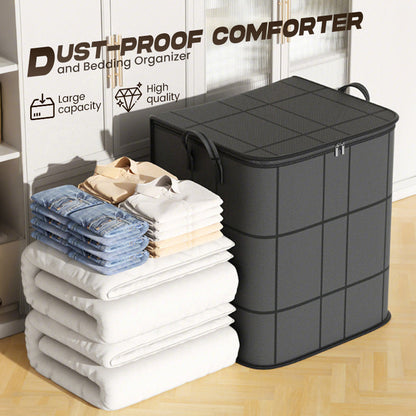 🥳HOT SALE🥳💞50K+ SOLD! Bedding Organizer –  Dust-proof, large capacity & sturdy handles. Tidy storage – grab yours! ✅