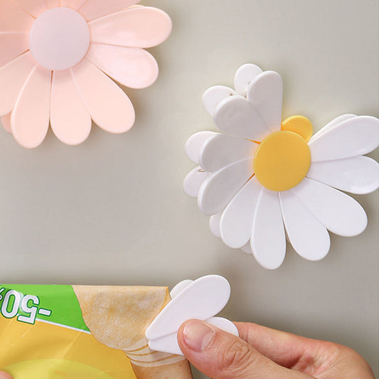 🔥Limited-time Buy 1 Get 1 Free🔥50K+ SOLD🌸Magnetic Daisy Blossom Sealing Clip Set