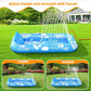 💦Inflatable Tanning Pool Lounger – Smart spray cools you automatically. Detachable pillow, cup holders & safety handles. Holds 2 adults (350lb). Perfect for garden or beach! 🏖️🌞