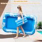 💦Inflatable Tanning Pool Lounger – Smart spray cools you automatically. Detachable pillow, cup holders & safety handles. Holds 2 adults (350lb). Perfect for garden or beach! 🏖️🌞