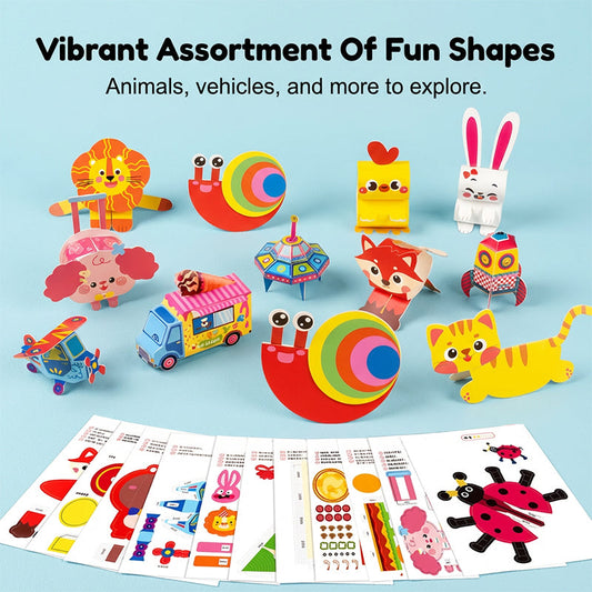 3D Paper Craft Kit for Kids