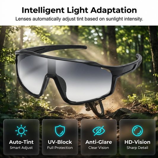 Photochromic Outdoor Sports Glasses
