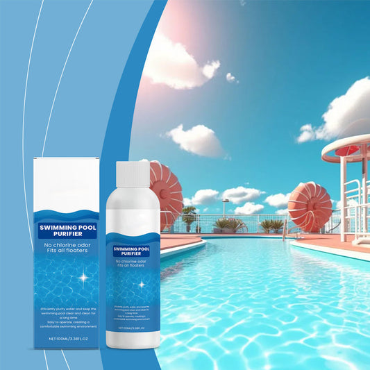 🏆 Last Day Special Price £9.77 ! 🔥Buy 2 Get 1 Free💧 Swimming Pool Purifying Liquid – Crystal Clear Water, Zero Hassle! ✨