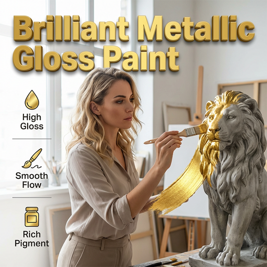 🎨Water-Based Metallic Gloss Paint✨🖌️