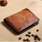 MEN'S LEATHER WALLET WITH RFID PROTECTION