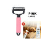 Double sided pet grooming brush